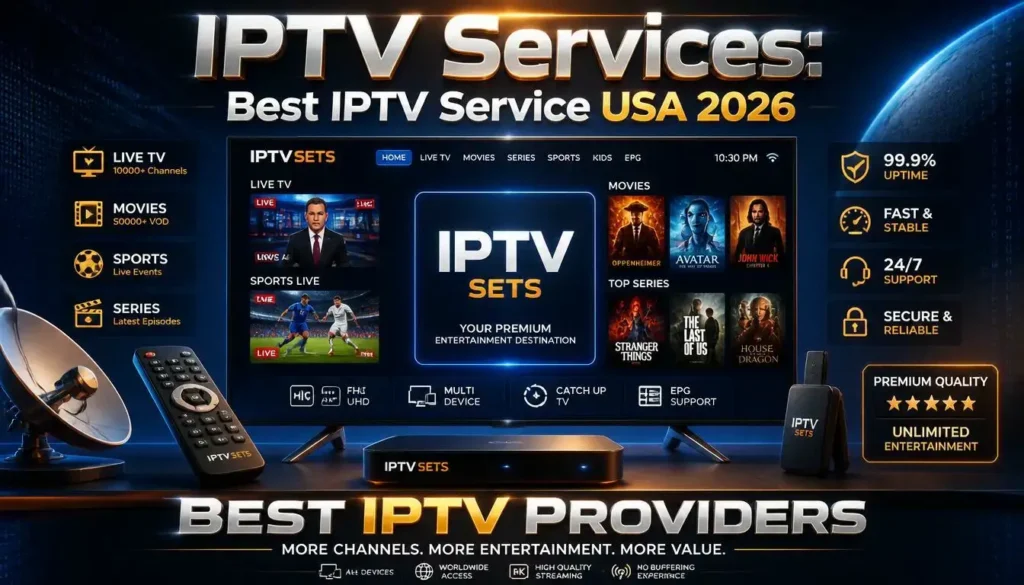 Best IPTV service USA 2026 β top providers tested and ranked for American viewers