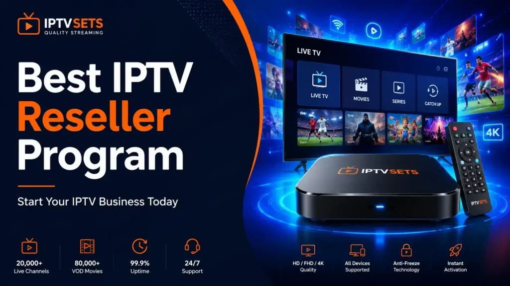 Best IPTV reseller program 2026 β credit panel, white-label, 83% margin